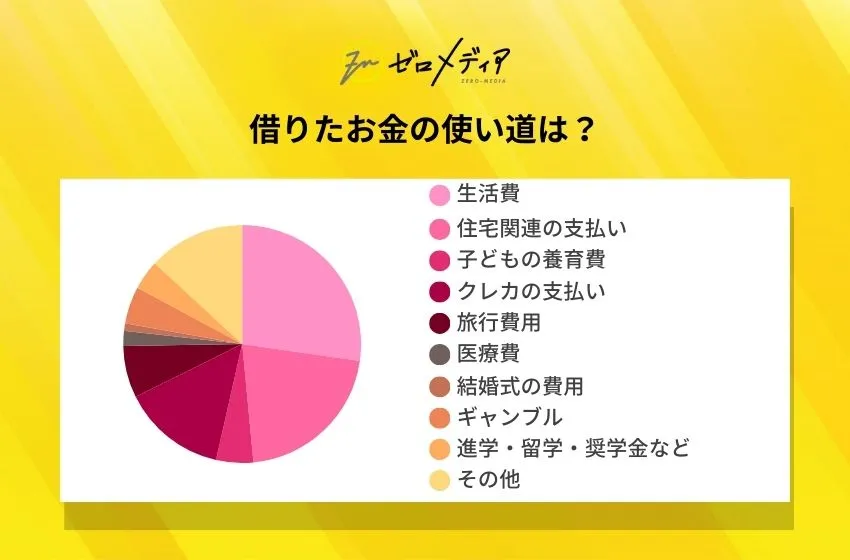 借りたお金の使い道は？
