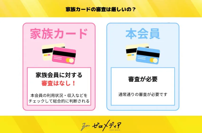家族カードの審査は厳しいの?