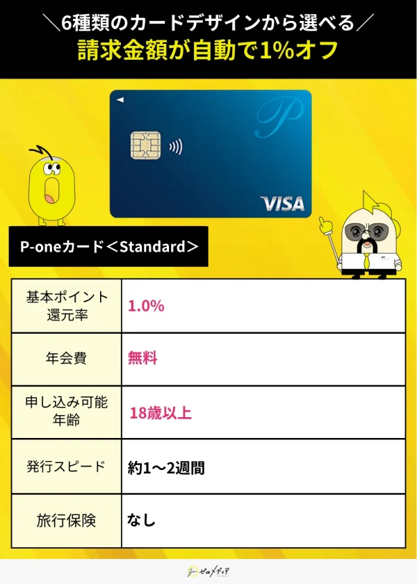 P-oneカード＜Standard＞スペック表
