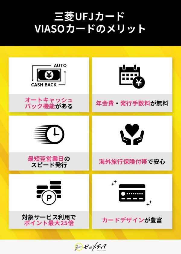 三菱UFJカード VIASOカードのメリット