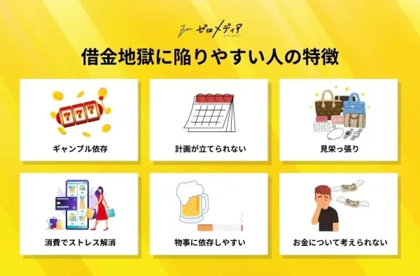 借金地獄に陥りやすい人の特徴