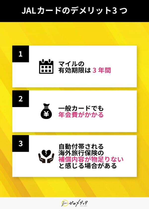 JALカードのデメリット3つ