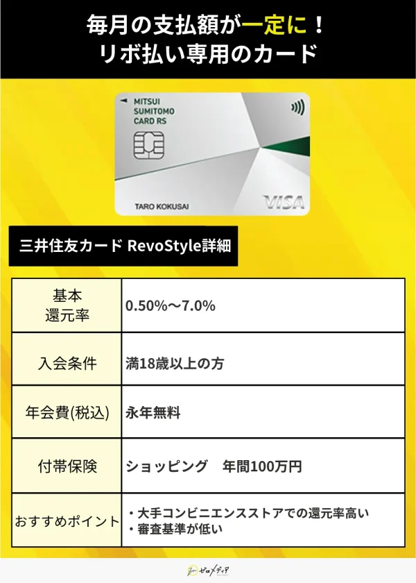「三井住友カード RevoStyle」　審査なし用