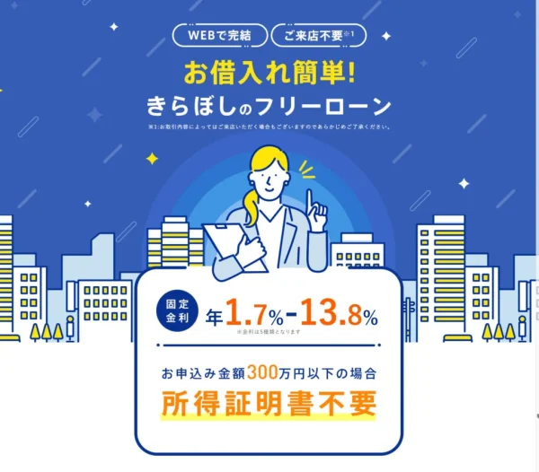 きらぼし銀行フリーローン