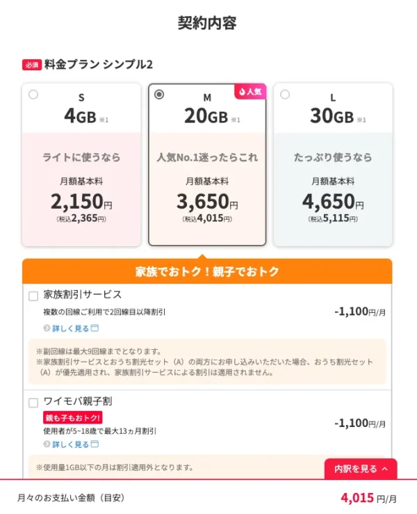 ワイモバイル 体験談2