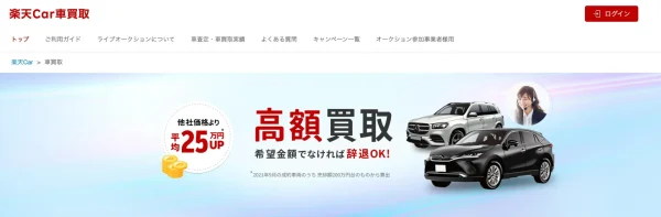 楽天Car車買取