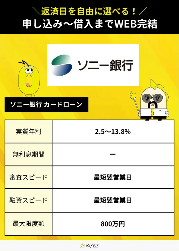 ソニー銀行 カードローン