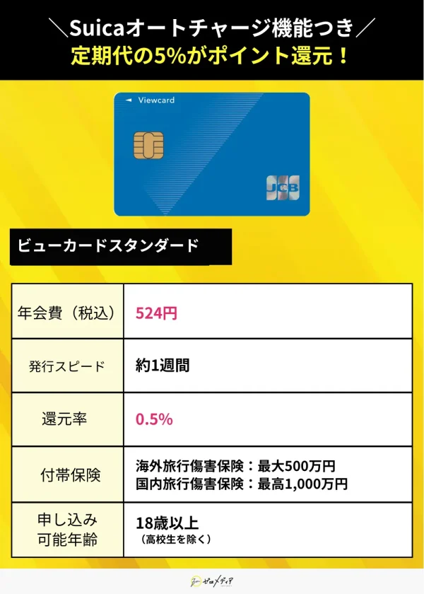 ビューカード スタンダード クレジットカード おすすめ