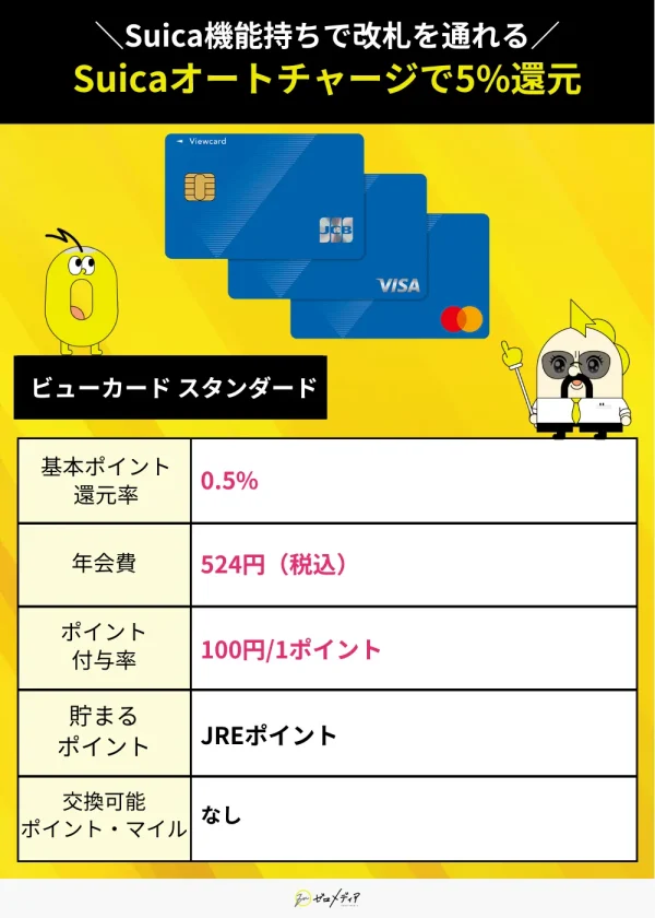 ビューカード スタンダード VISA　おすすめ