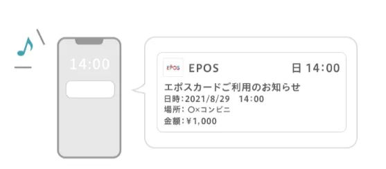 エポスカードプラチナ　通知　ご利用金額