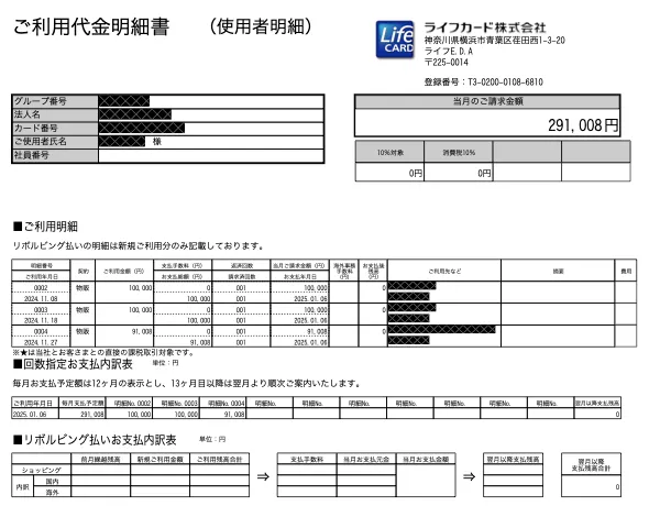291,008円分_lifecard_202412