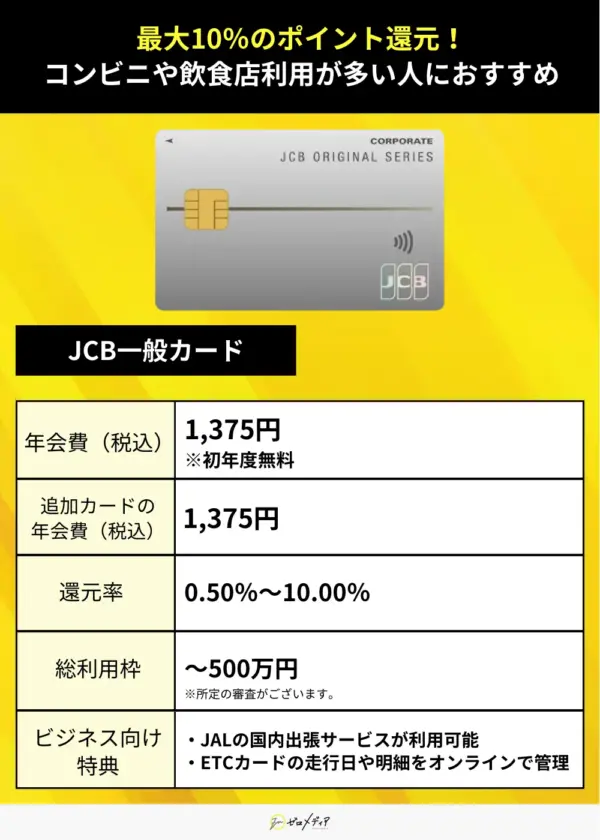 法人・ビジネスカード JCB一般カード